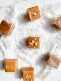 Classic Salted Caramels in flaky sea salt, handmade by Seagull Sweets Co. in Victoria BC