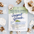 Salted Pretzel Caramel slabs with pretzels, handmade by Seagull Sweets Co.