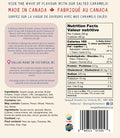 Back of the Classic Salted Caramels bag with ingredients and nutrition facts
