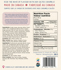 Back of the Tea and Biscuit Salted Caramels bag with ingredients and nutrition facts
